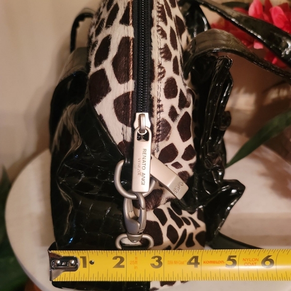 NWOT Made in Italy crystals and ruffles crossbody bag. - Picture 8 of 16